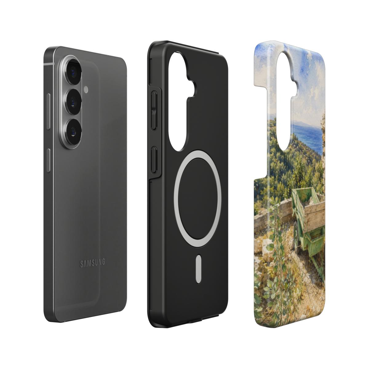 Telefoonhoesje "Zicht op de Egeïsche Kust"