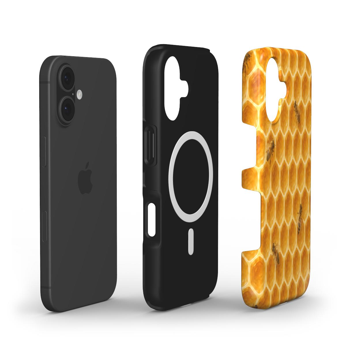 Telefoonhoesje "Gouden Honingraat"
