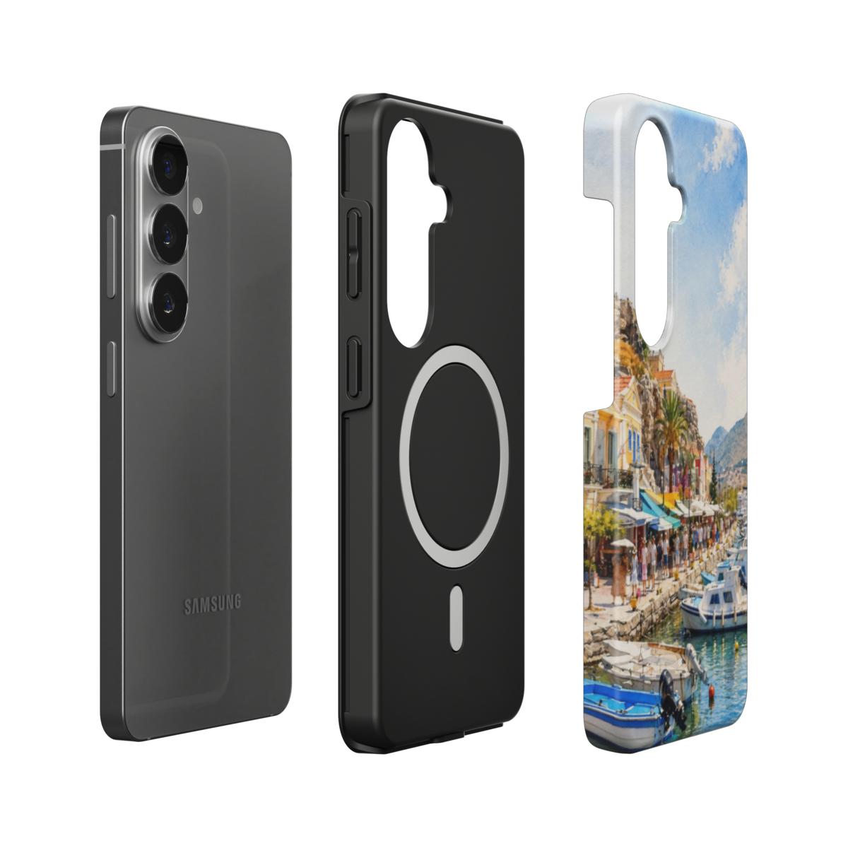 Telefoonhoesje "Mediterrane Havenboulevard"