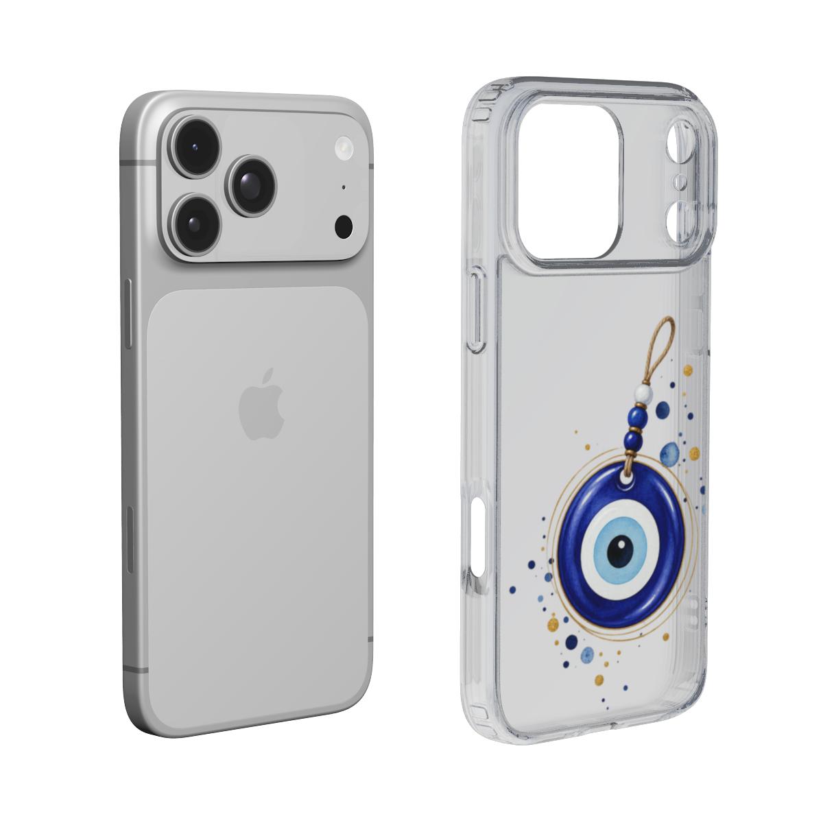 Greek Mati – Transparant Telefoonhoesje