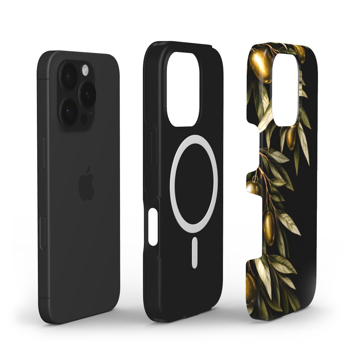 Midnight Olive – Luxe Grieks Telefoonhoesje