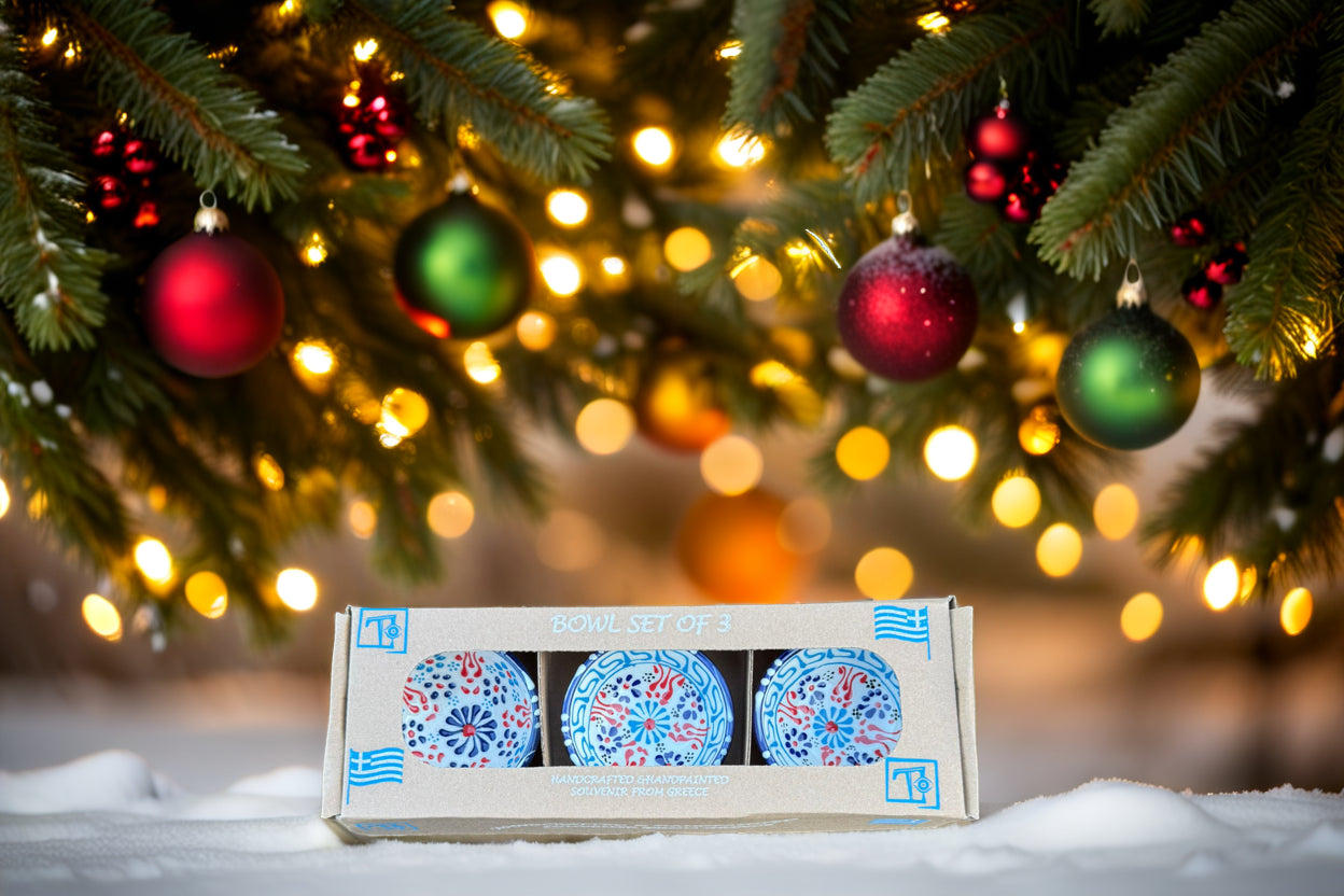 Handgemaakte & Handbeschilderde Keramieken Schaaltjes uit Rhodos (Set van 3) – 8