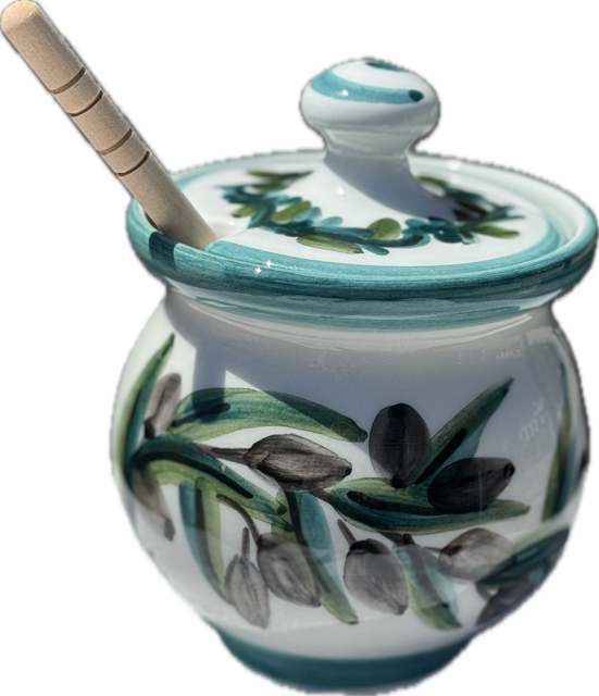 Honey pot Poppi Art Samos/ Red fish