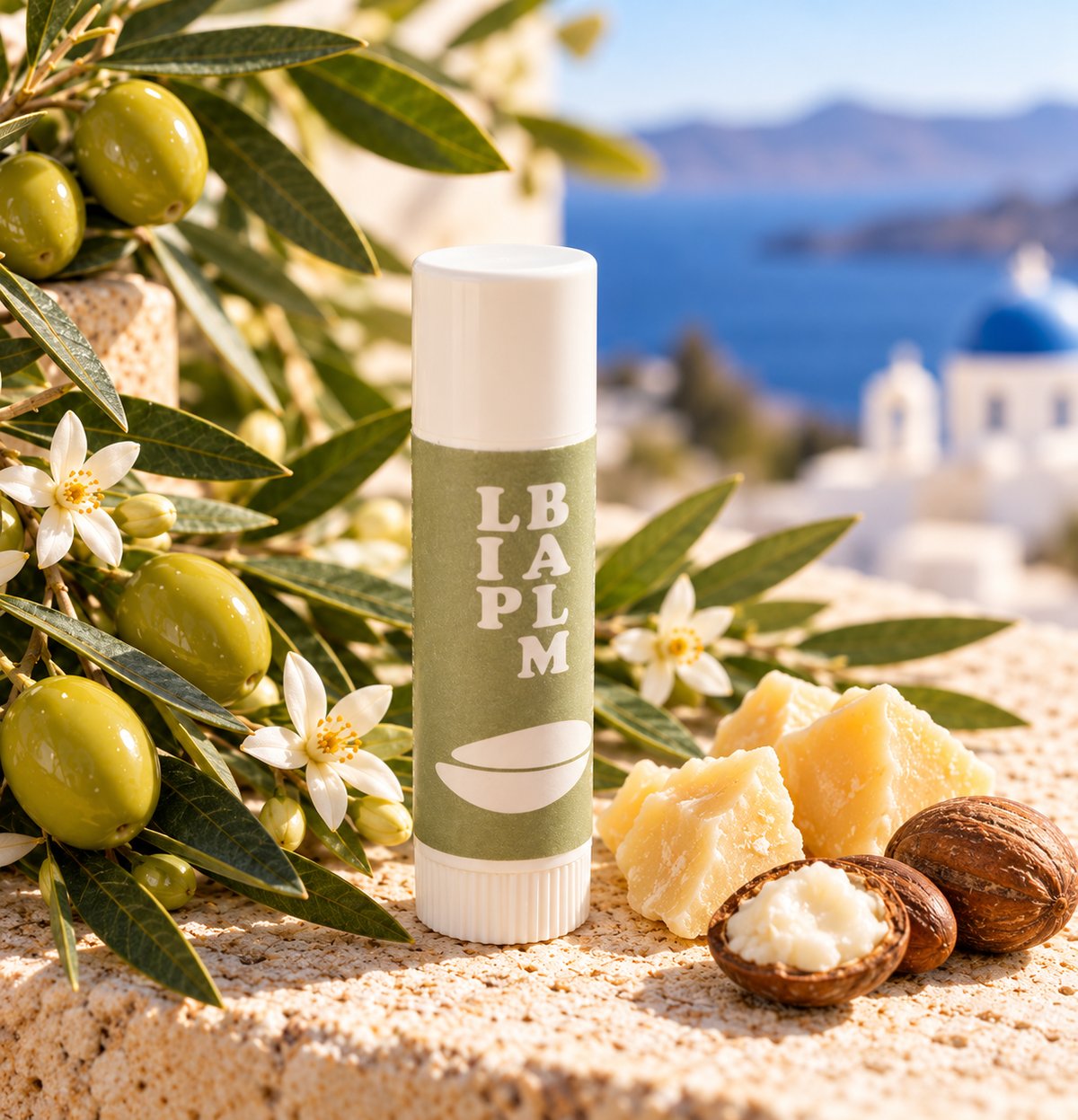 Kentouris Lip Balm – Verzorgende Griekse Lippenbalsem met Amandelolie, Cacaoboter & Jojobaolie