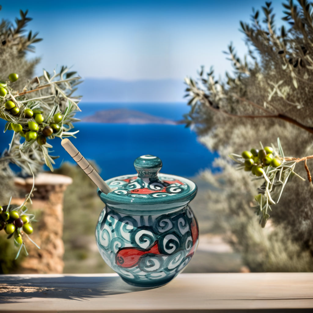 Γλαστράκι με μέλι Poppi Art Samos/Κόκκινο ψάρι