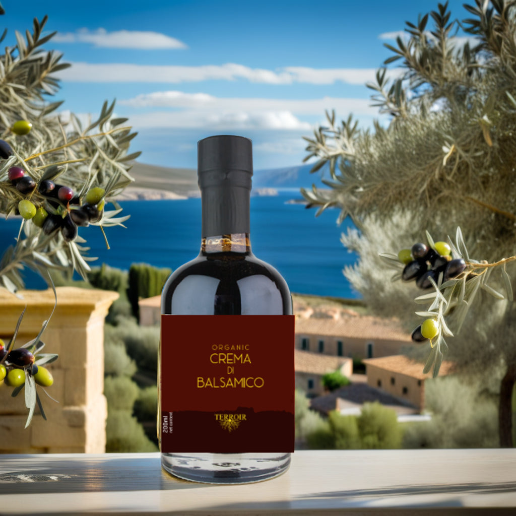 Organic Crema Di Balsamic Glaze 200ml - 100% Natural, No Preservatives or Additives