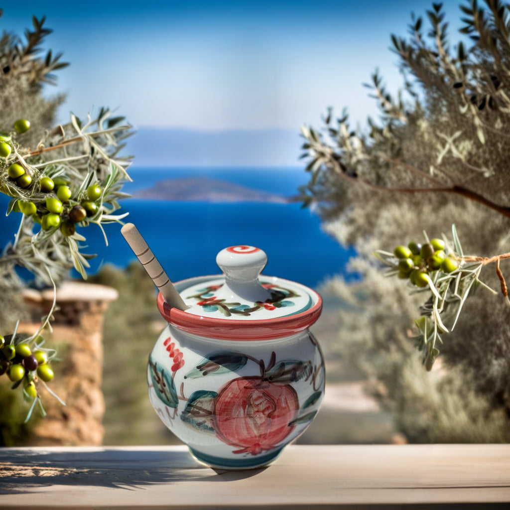 Honey pot Poppi Art Samos/ Red fish