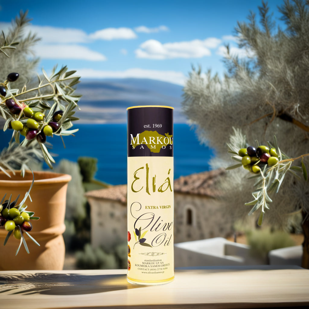 Markou Olijfolie extra vergine 1 liter (blik)