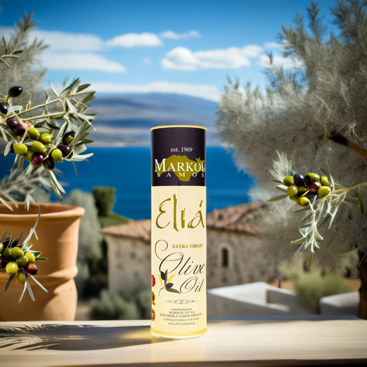 Markou Olijfolie extra vergine 1 liter (blik)