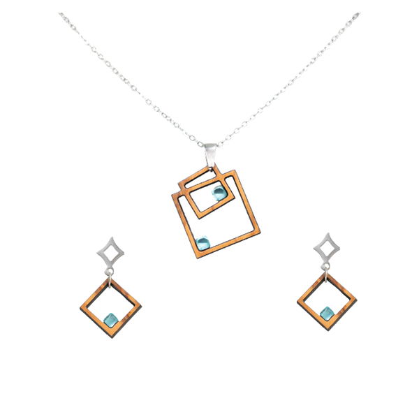 Thalassa sieradenset van olijfhout | Olive Collection