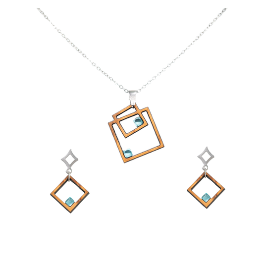 Thalassa sieradenset van olijfhout | Olive Collection