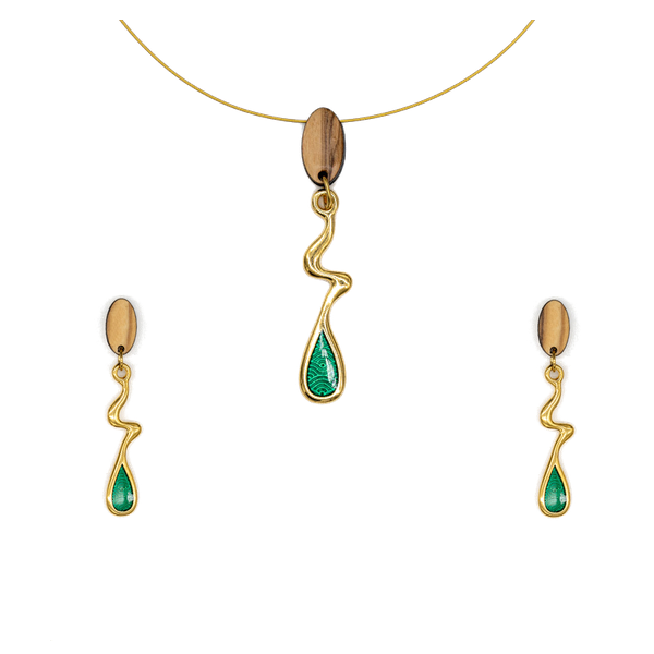 Rodi sieradenset van olijfhout | Olive Collection