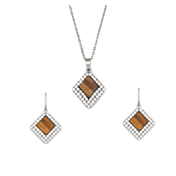 Lampsi sieradenset van olijfhout | Olive Collection