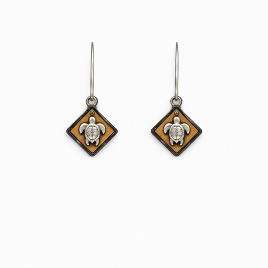 Chelona oorbellen van olijfhout | Olive Collection