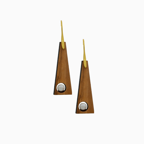Pani oorbellen van olijfhout | Olive Collection