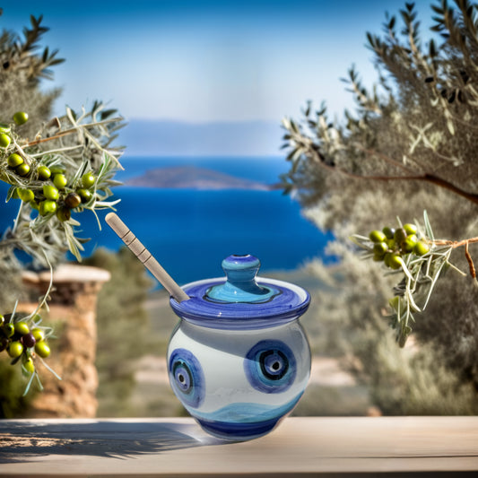 Honingpotje Poppi Art Samos/ Boze oog