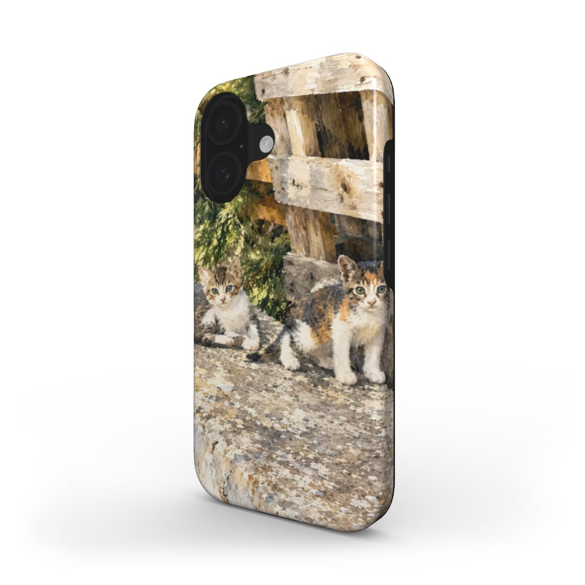 Telefoonhoesje “Zonovergoten Katjes op Samos”