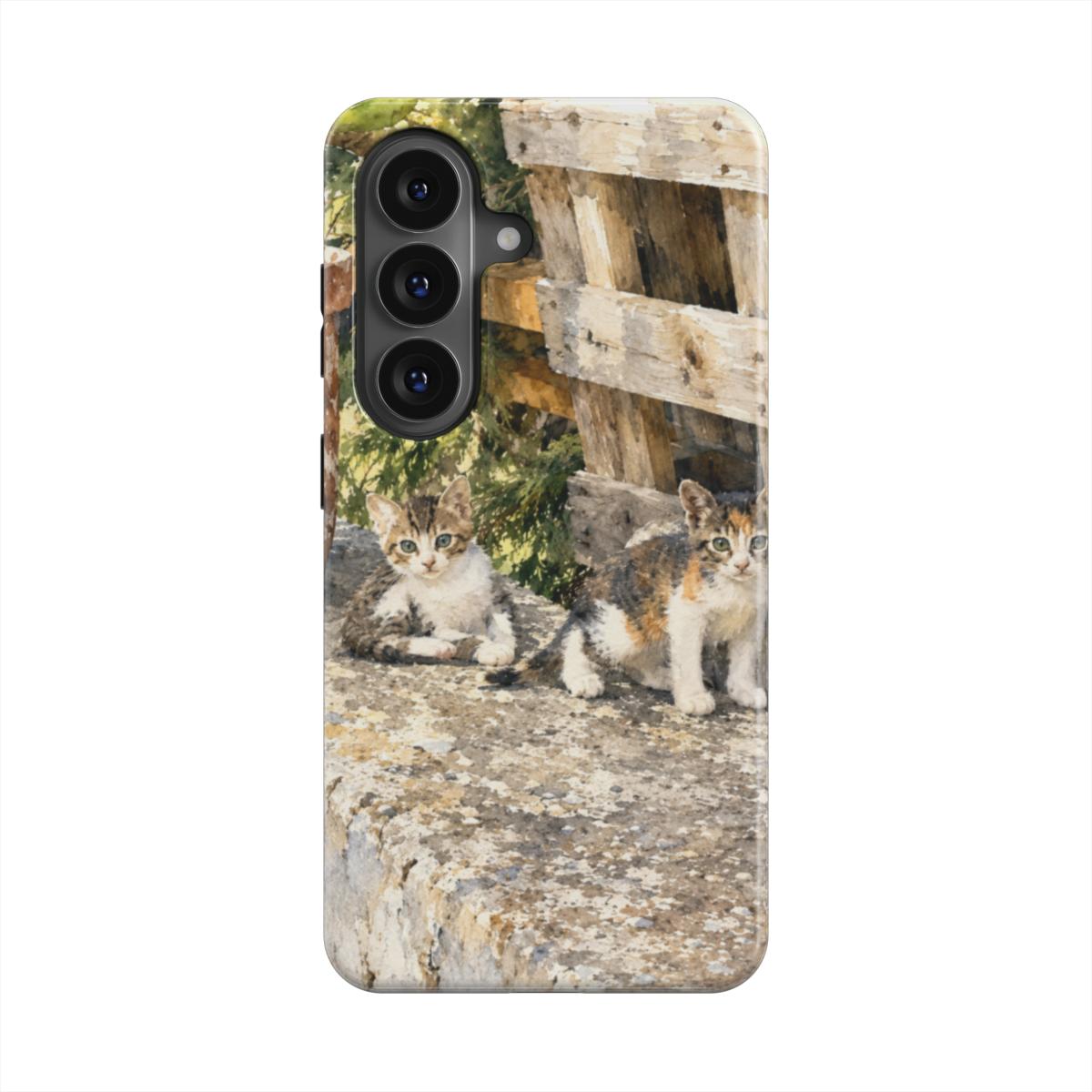 Telefoonhoesje “Zonovergoten Katjes op Samos”