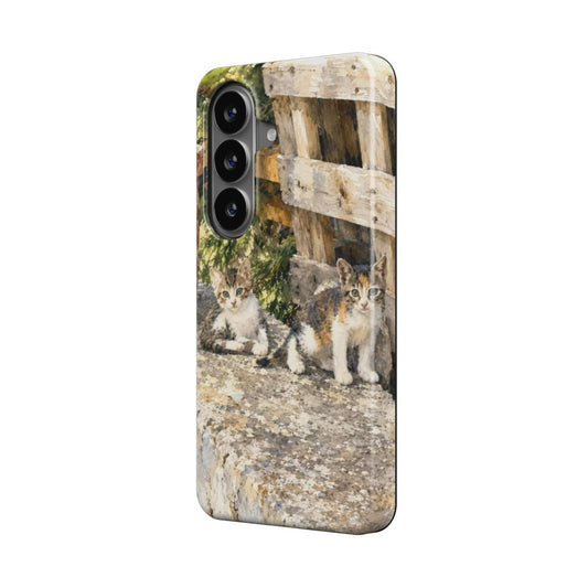 Telefoonhoesje “Zonovergoten Katjes op Samos”