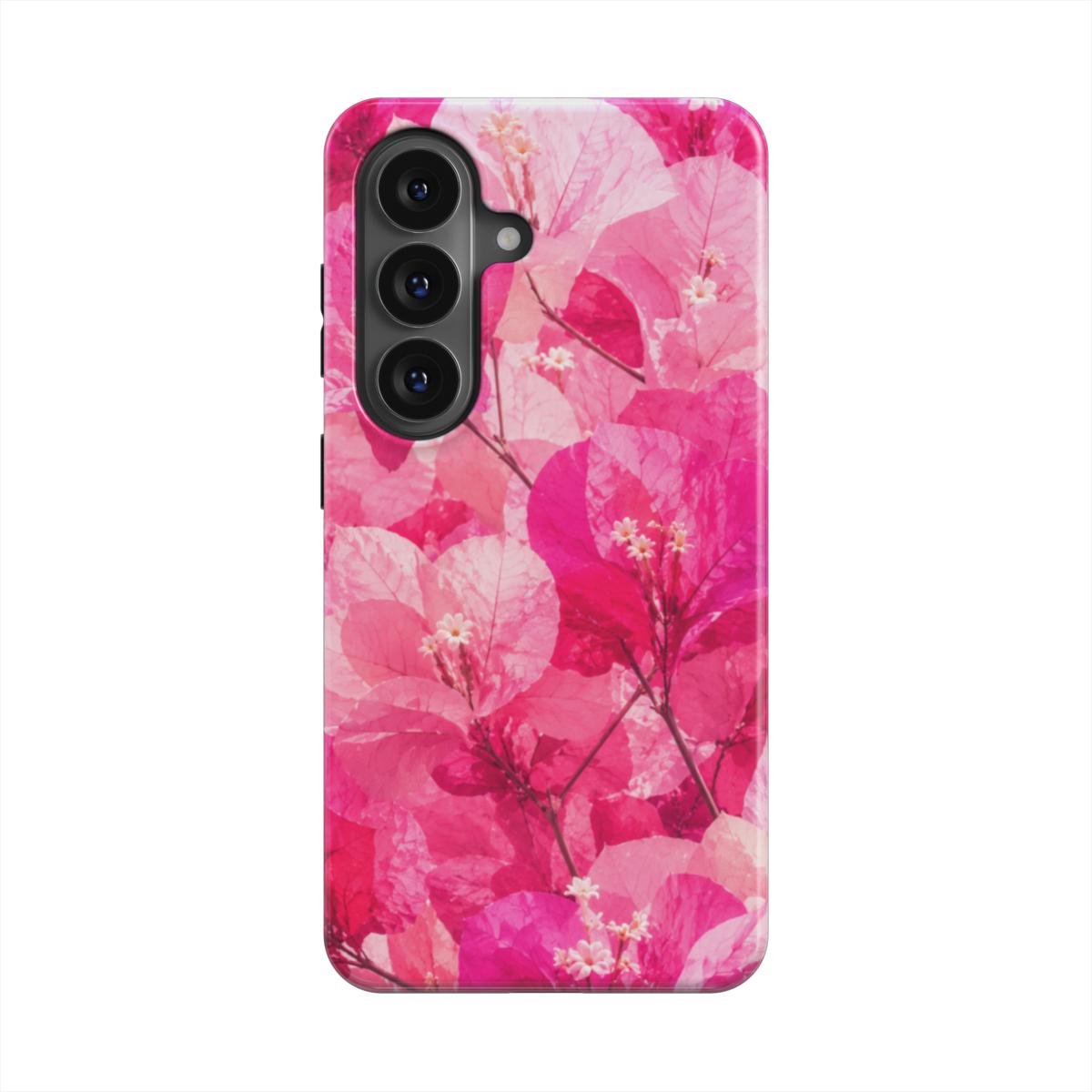 Telelfoonhoesje “Roze Bougainville Droom”