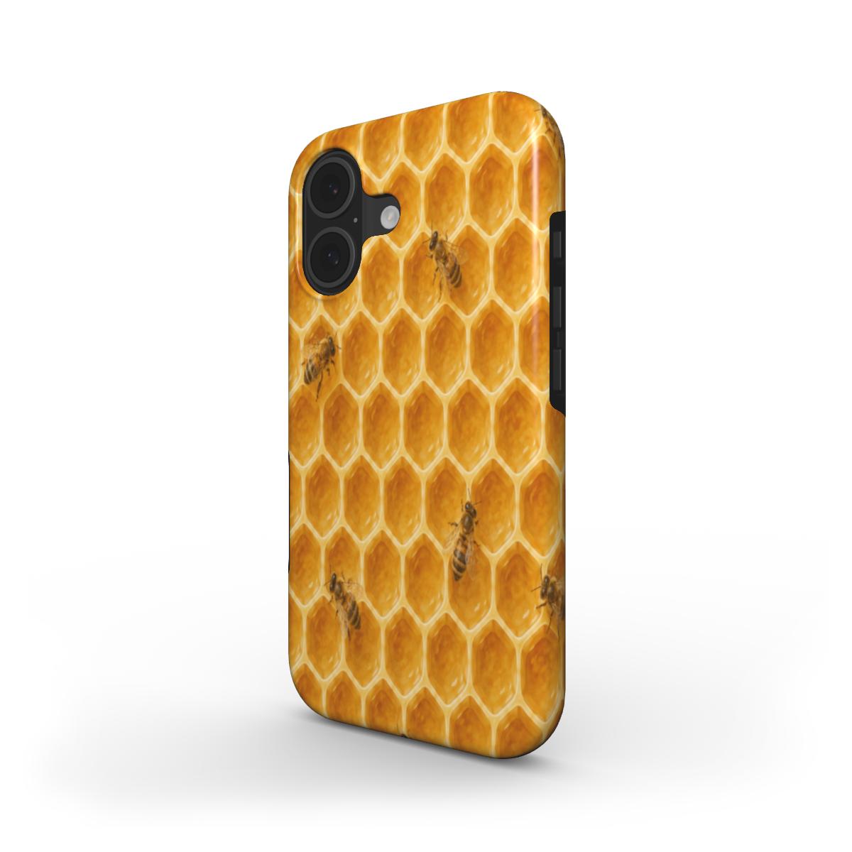 Telefoonhoesje "Gouden Honingraat"