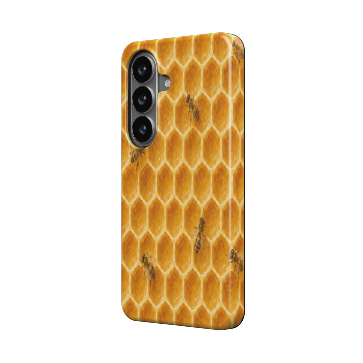 Telefoonhoesje "Gouden Honingraat"