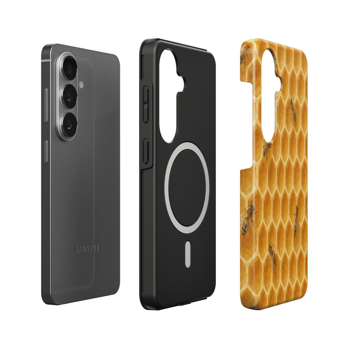 Telefoonhoesje "Gouden Honingraat"