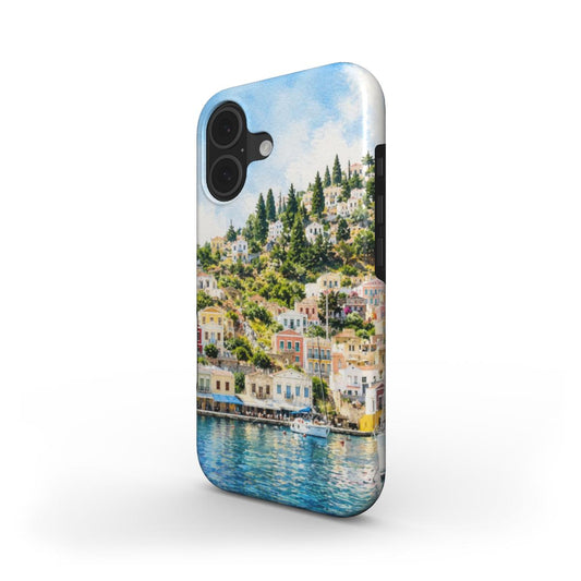 Telefoonhoesje "Symi Haven Droom"