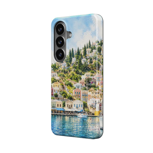 Telefoonhoesje "Symi Haven Droom"