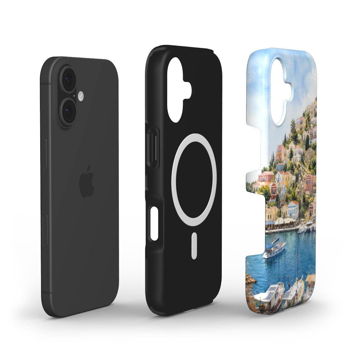 Telefoonhoesje "Symi Havenromantiek"