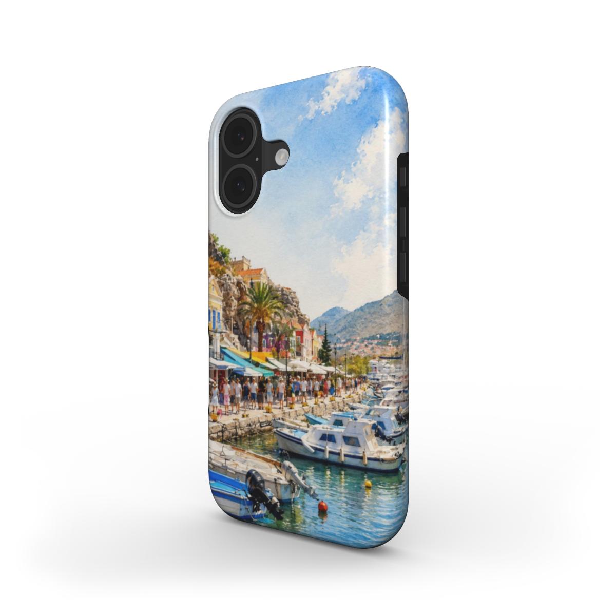 Telefoonhoesje "Mediterrane Havenboulevard"