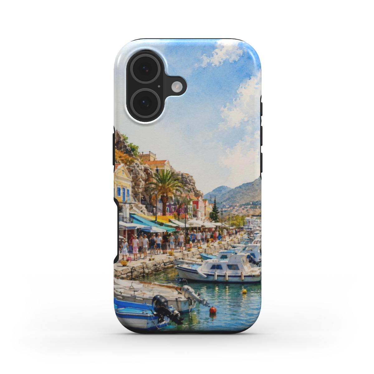 Telefoonhoesje "Mediterrane Havenboulevard"
