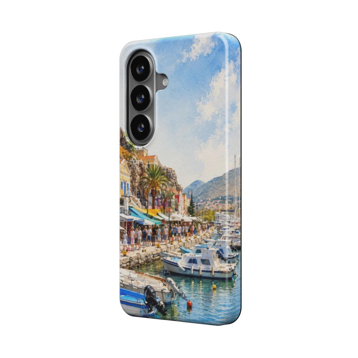 Telefoonhoesje "Mediterrane Havenboulevard"