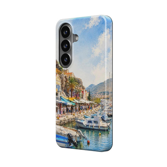 Telefoonhoesje "Mediterrane Havenboulevard"