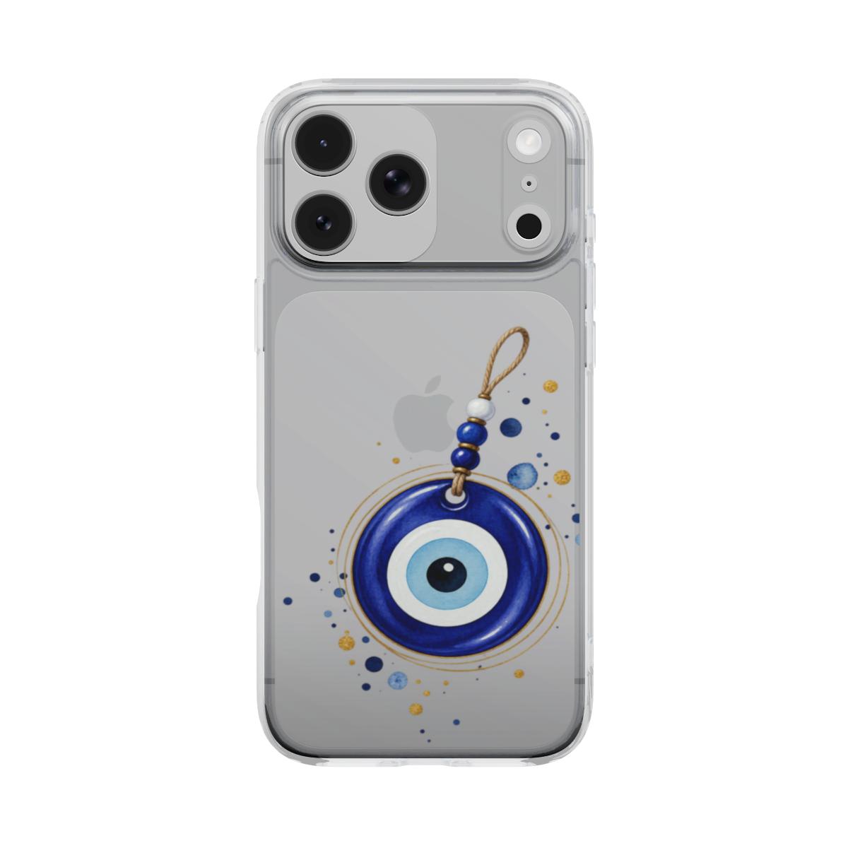 Greek Mati – Transparant Telefoonhoesje
