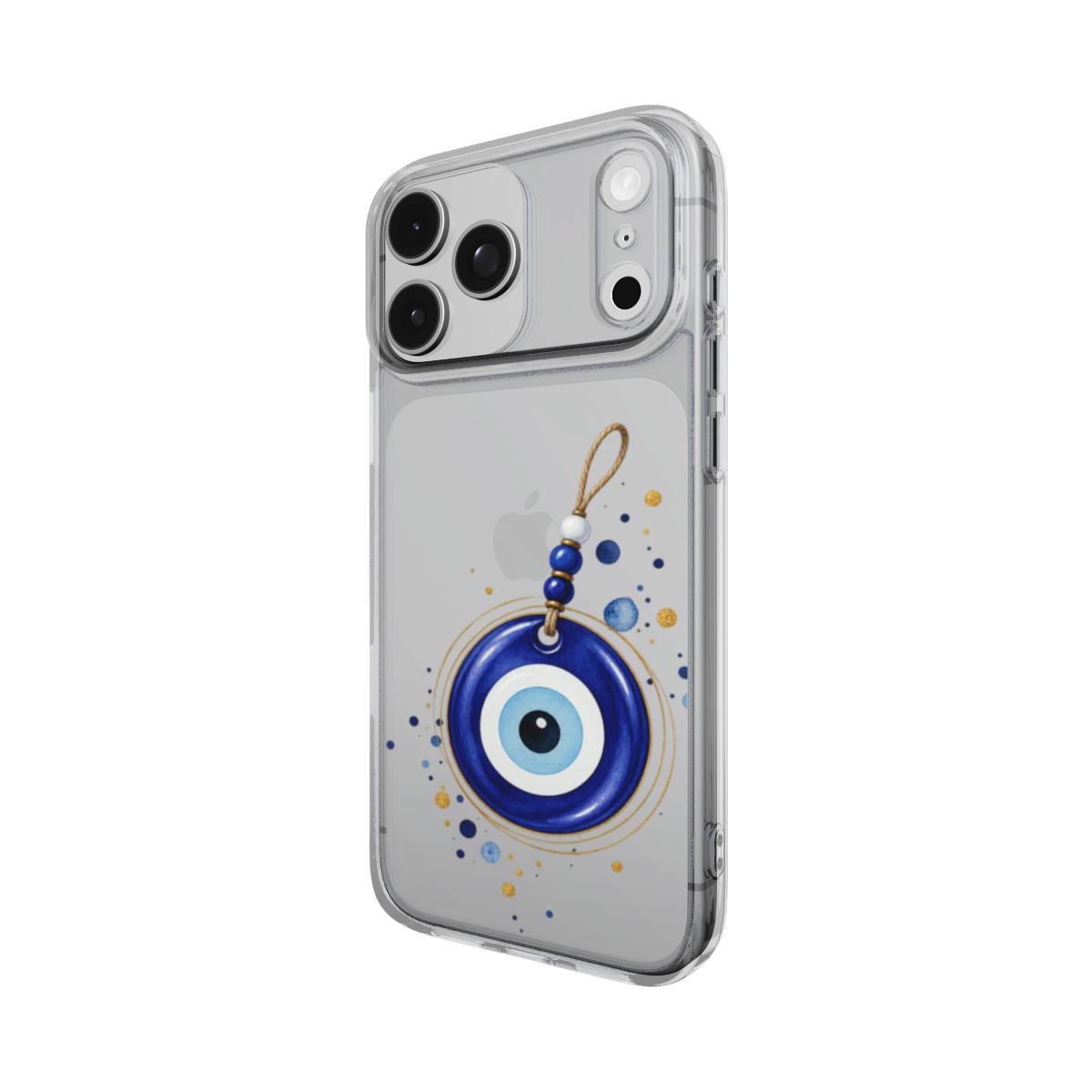 Greek Mati – Transparant Telefoonhoesje