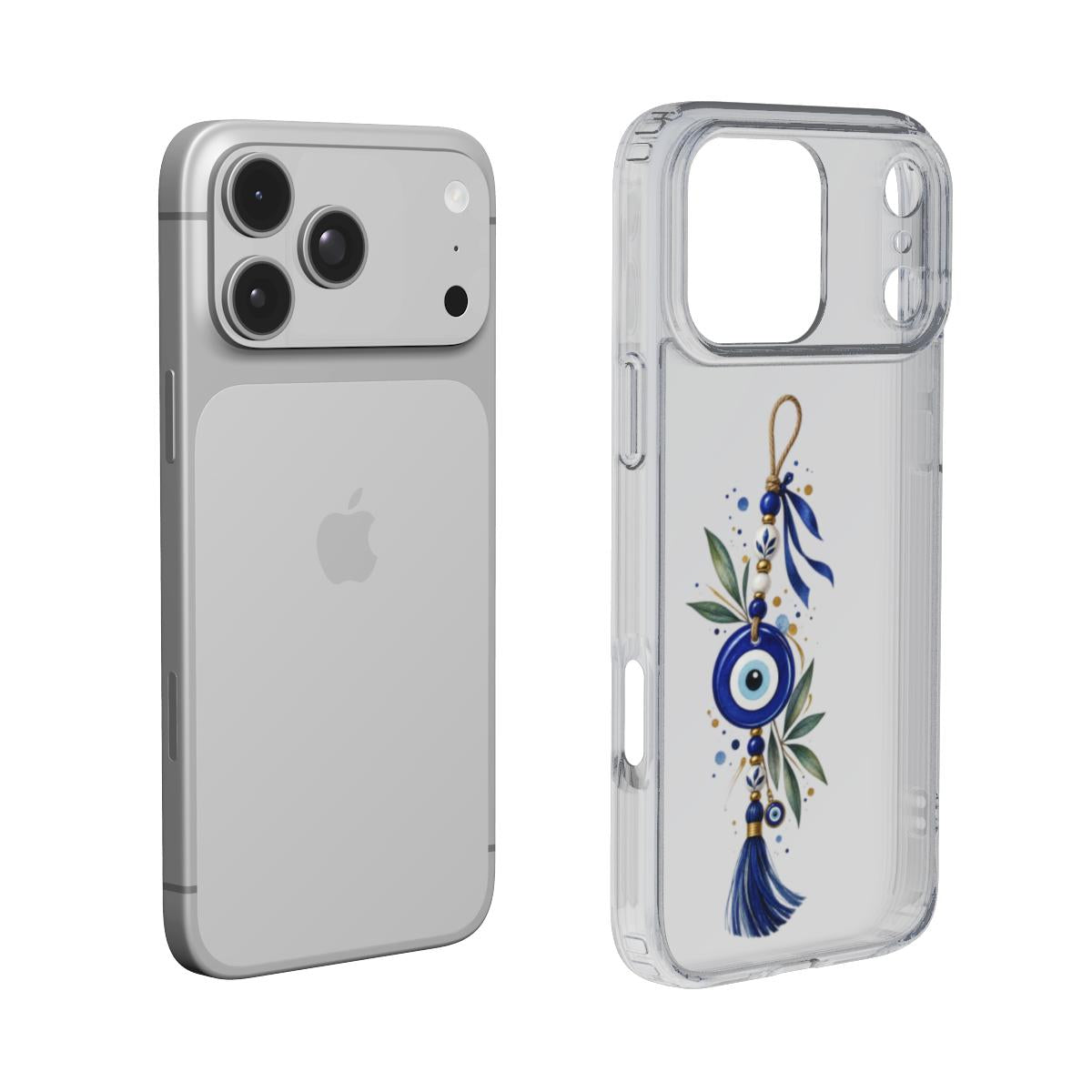 Greek Charm – Transparant Telefoonhoesje