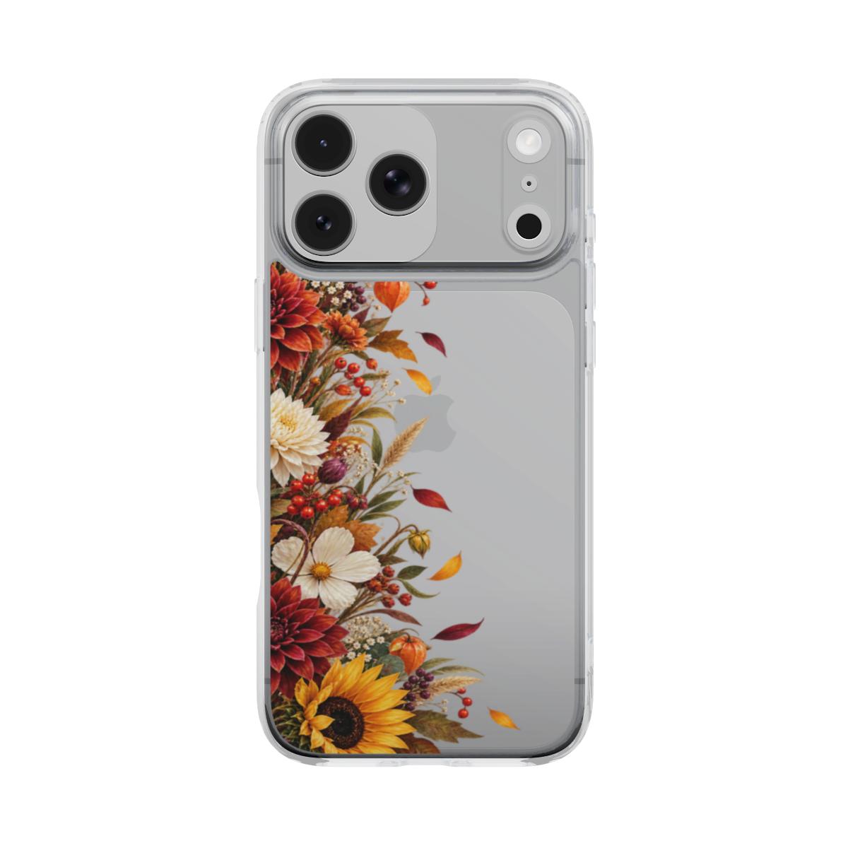 Autumn Bloom – Transparant Telefoonhoesje