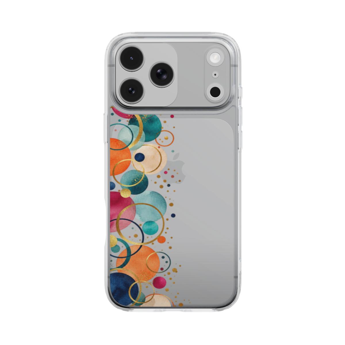 Colour Bubbles – Transparant Telefoonhoesje