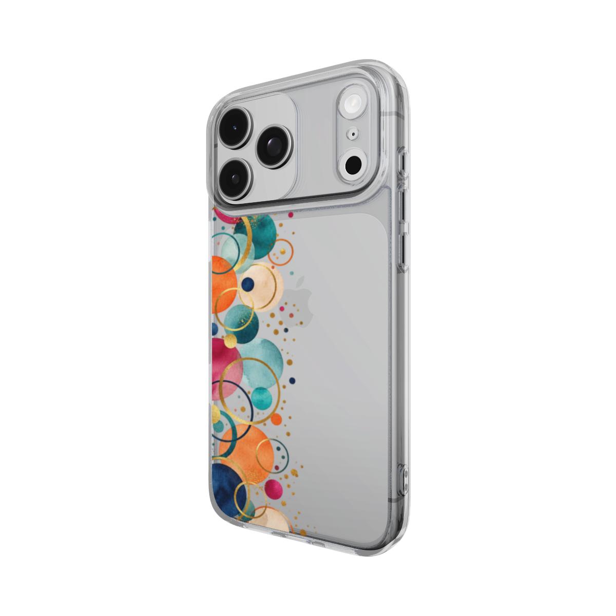 Colour Bubbles – Transparant Telefoonhoesje