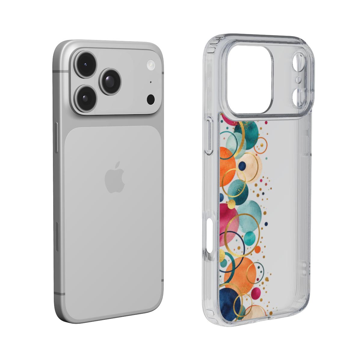 Colour Bubbles – Transparant Telefoonhoesje