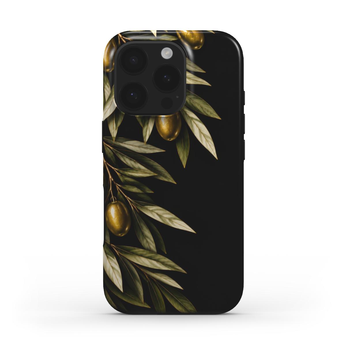 Midnight Olive – Luxe Grieks Telefoonhoesje