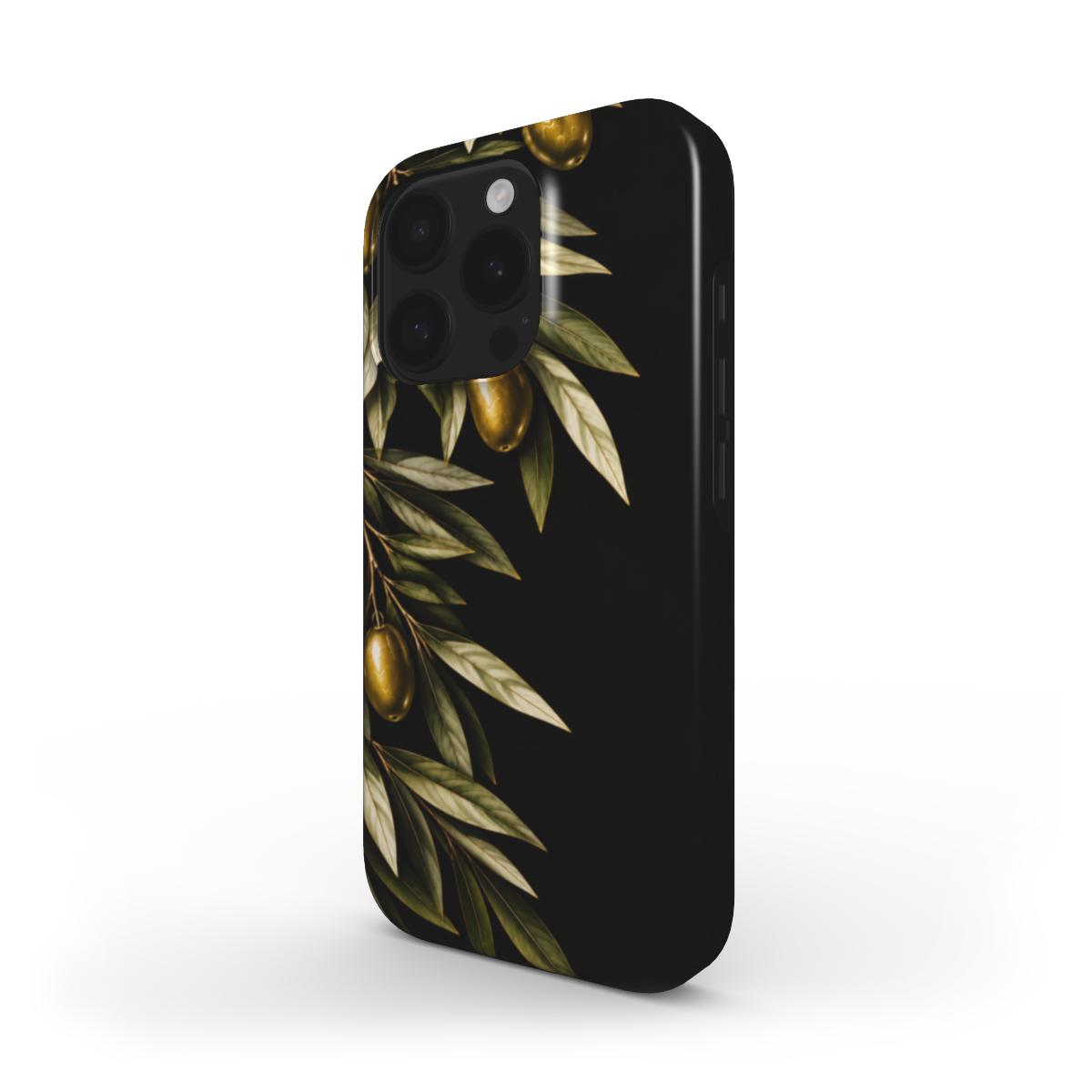 Midnight Olive – Luxe Grieks Telefoonhoesje