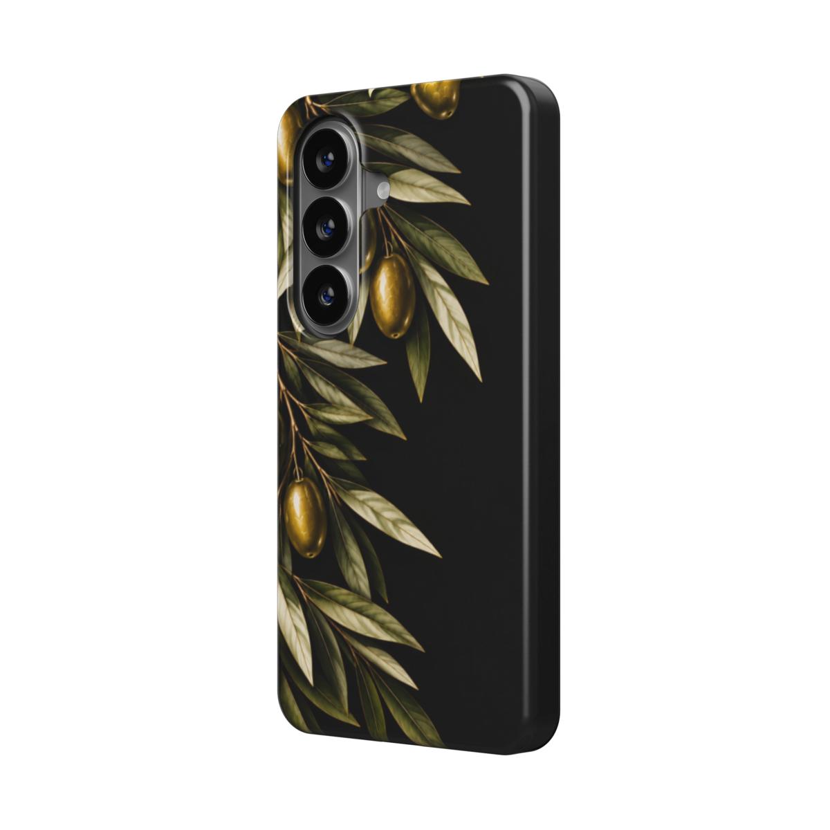 Midnight Olive – Luxe Grieks Telefoonhoesje