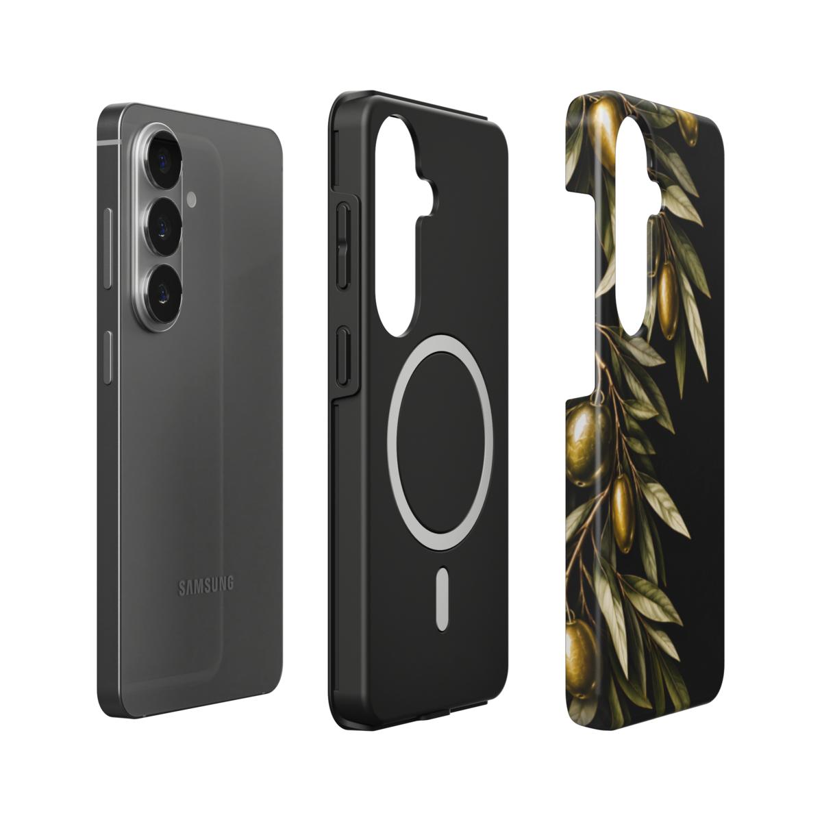 Midnight Olive – Luxe Grieks Telefoonhoesje