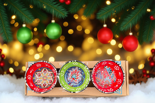 Handgemaakte & Handbeschilderde Keramieken Schaaltjes uit Rhodos (Set van 3) – 7