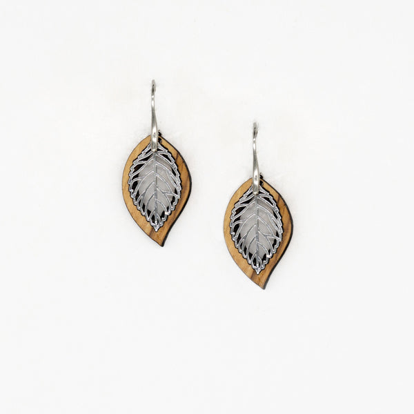 Fyllo oorbellen van olijfhout | Olive Collection