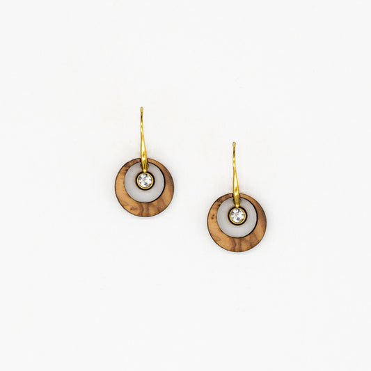 Fos oorbellen van olijfhout | Olive Collection