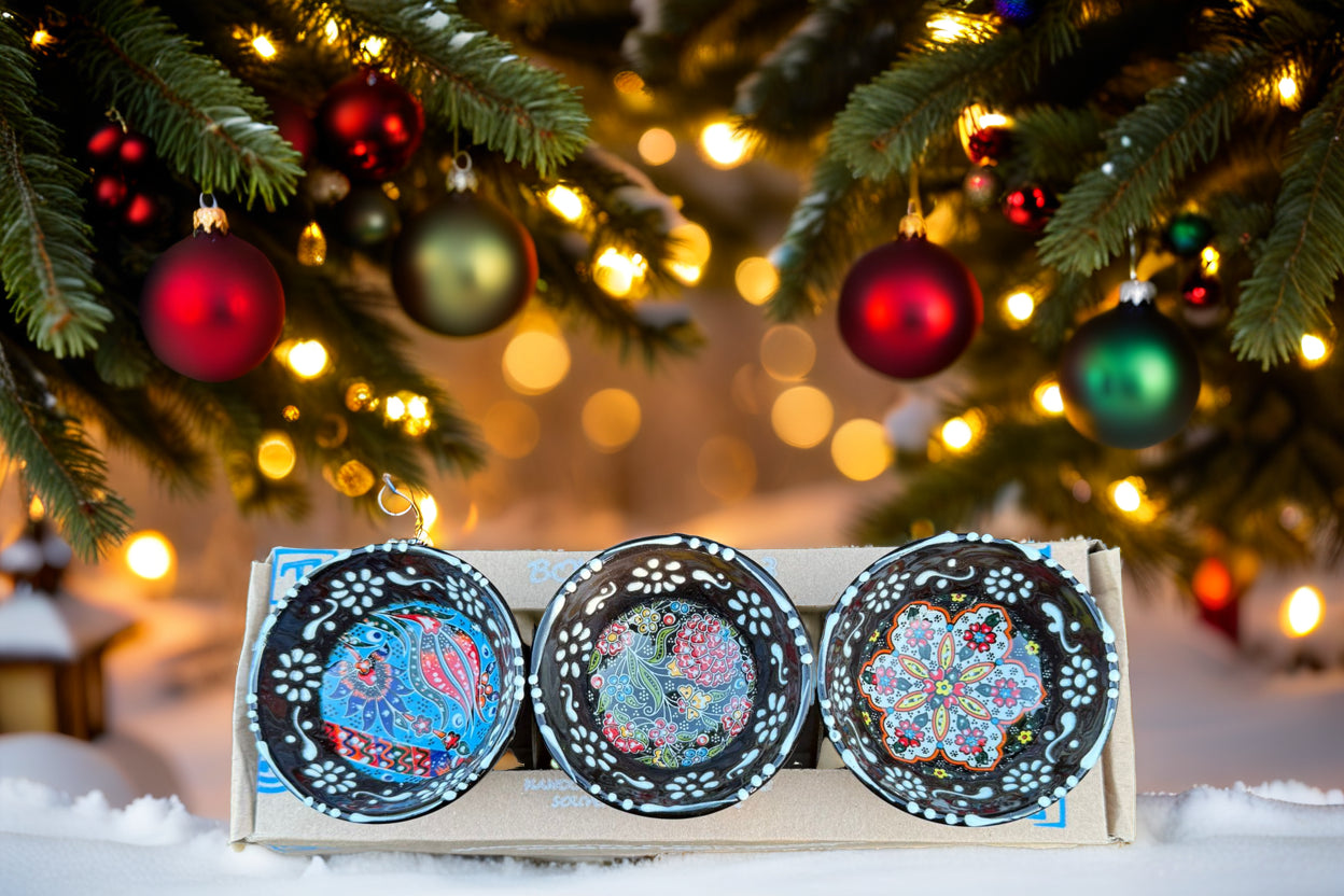 Handgemaakte & Handbeschilderde Keramieken Schaaltjes uit Rhodos (Set van 3) – 15