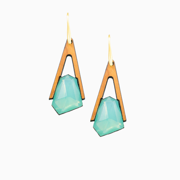 Petra oorbellen van olijfhout | Olive Collection
